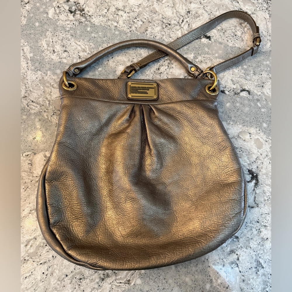 Marc by Marc Jacobs Classic Q Hillier Hobo Metallic Shoulder Bag